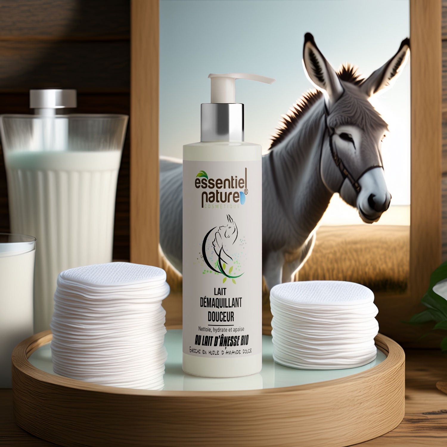 Lait Démaquillant Douceur au Lait d'Ânesse Bio