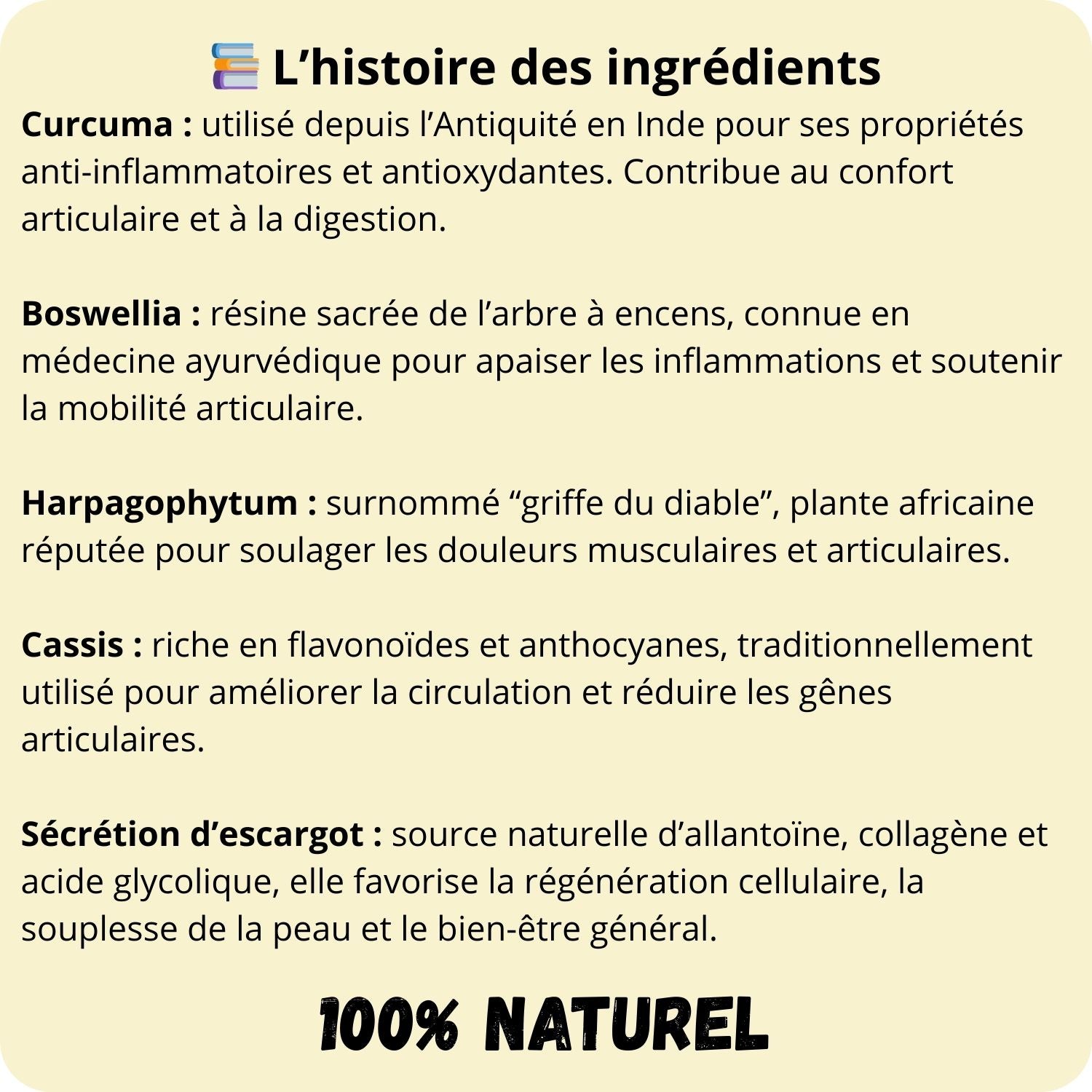 Gélules sécrétion d’escargot