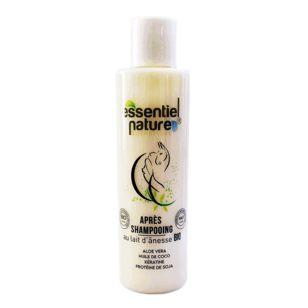 Lait Après-Shampoing au Lait d'Ânesse Bio – Douceur & Démêlage