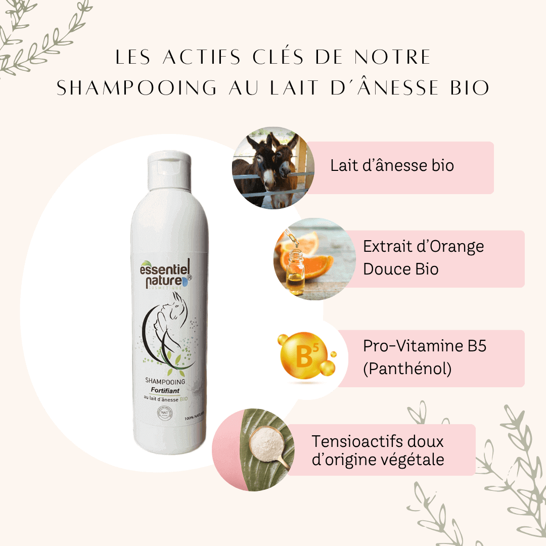 Shampooing Doux au Lait d'Ânesse Bio