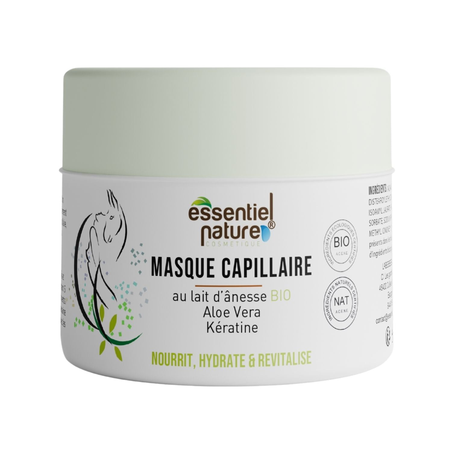 Masque Capillaire Réparateur au Lait d’Ânesse BIO