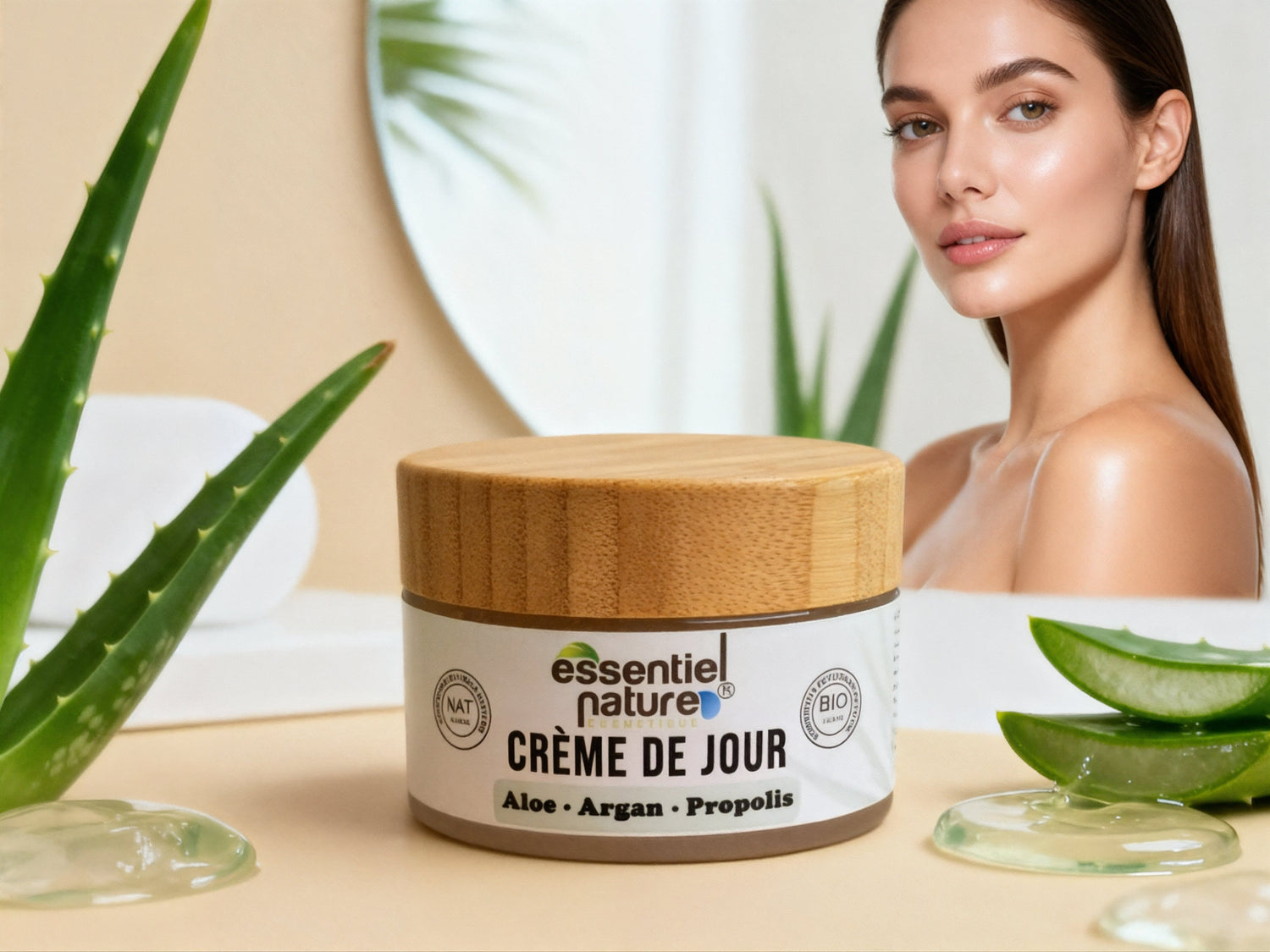 Crème Hydratante & Anti-Rides BIO Aloe Vera + Argan + Propolis