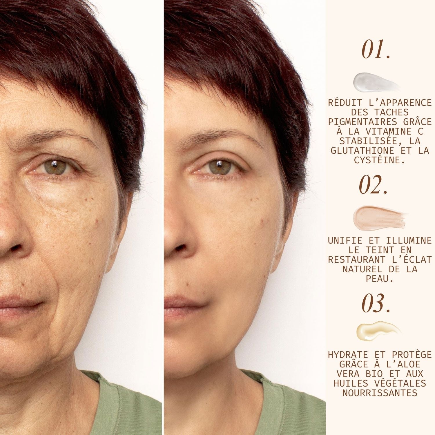 Crème anti-taches à l’aloe vera bio